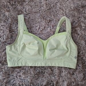 lululemon athletica Pale Lime Supportive Sports Bra
